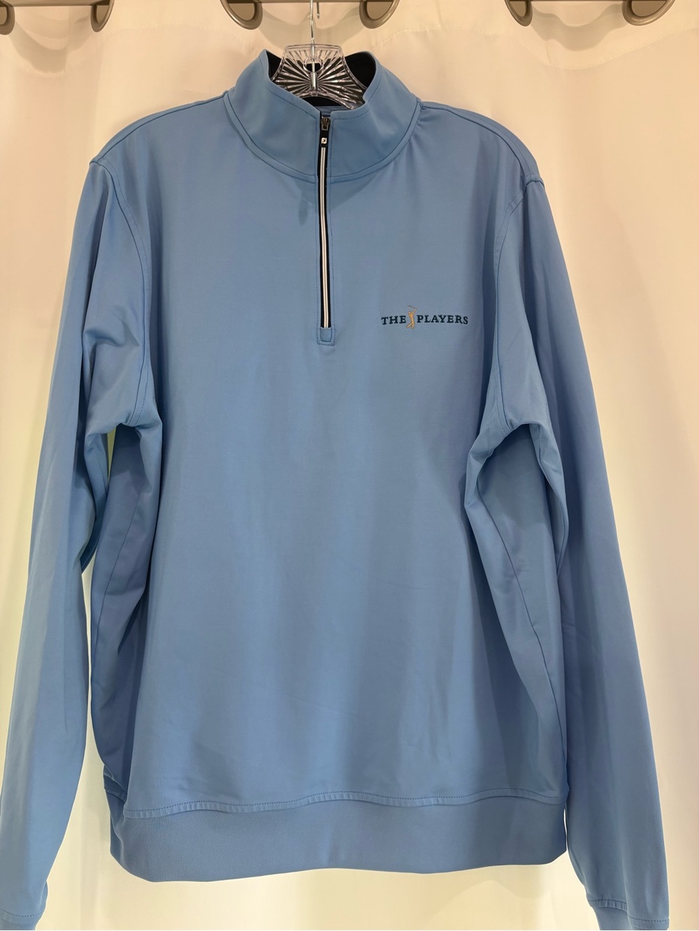 FootJoy Light Blue The Players Quarter-Zip Pullover